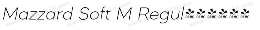 Mazzard Soft M Regul字体转换